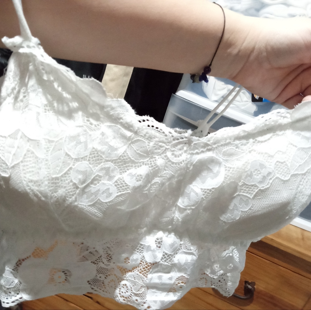 3 pairs of lacey bralets